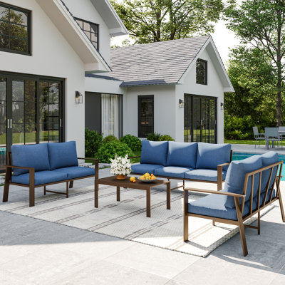 7 Person Sofa Seating Group With Coffee Table