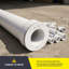 4 po x 2 po en PVC blanc avec douille affleurante, raccord de réduction Hub x Spigot pour système de drainage, d'évacuation et d'évacuation (paquet de 30)