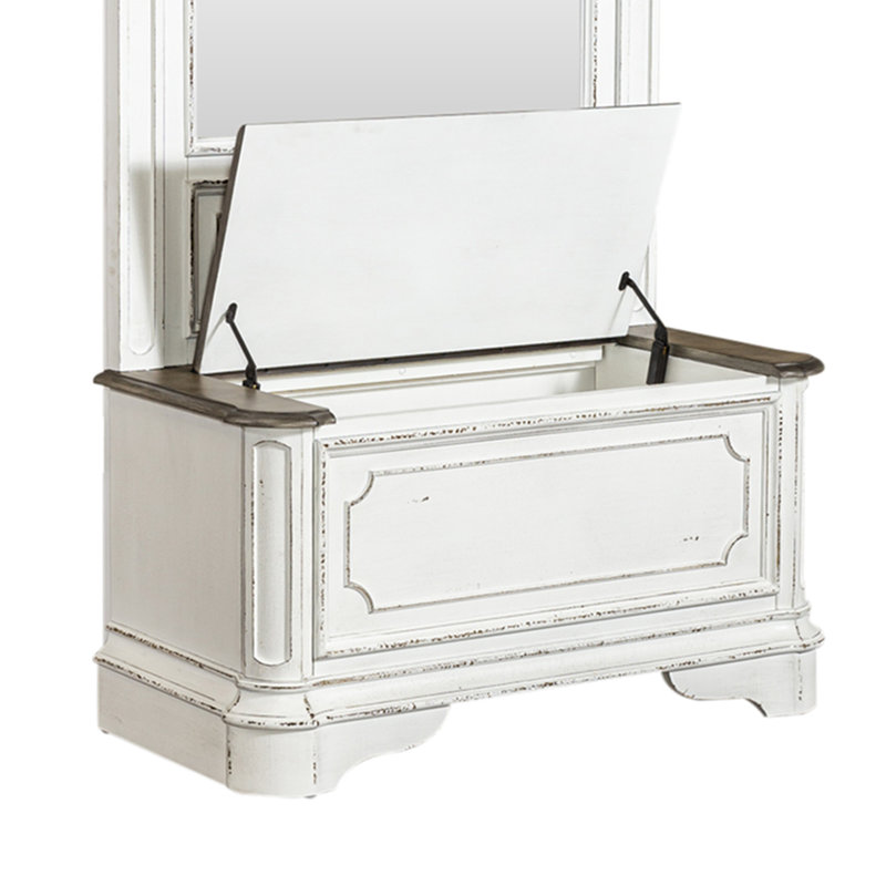 Branca Hall Tree 38'' Wide with Bench and Shoe Storage