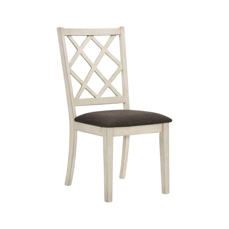 Chaise d'appoint transitionnelle de 18,5 po (2 / RTC), blanc antique / gris