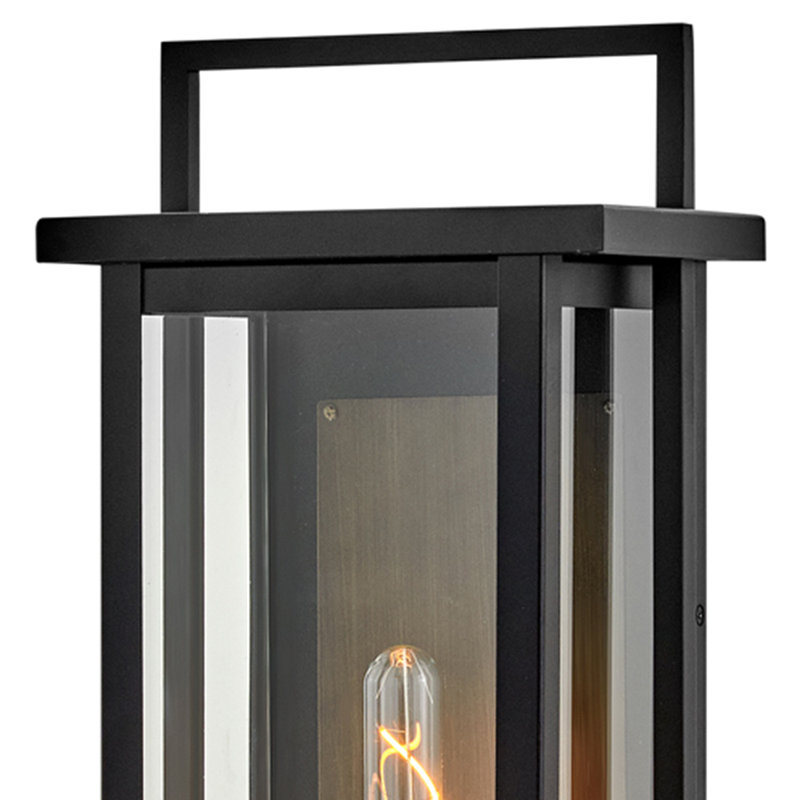 Langston Single Light Tall Wall Mount Aluminum Outdoor Lantern