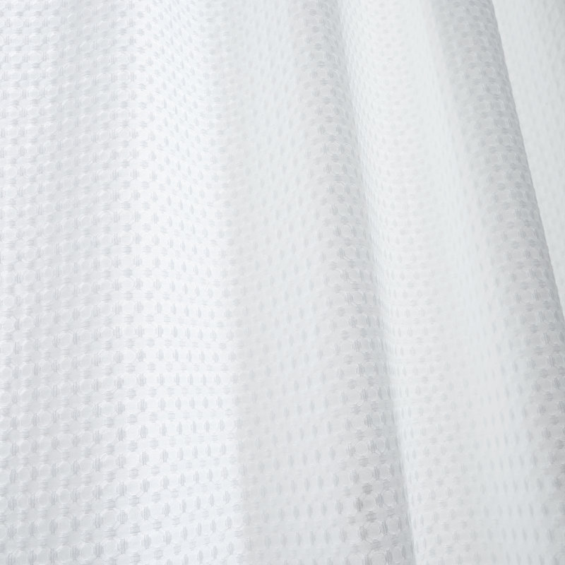 Muscat Waffle Slot Top Voile Curtain Panel Sheer Single Curtain Panel, 139.7cm Width x 183cm Drop, White