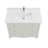 42" Solid Wood Bathroom Vanity with 1" Engineered Marble Top, Single Sink-378300698