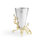Lovebirds Silver & Gold Stainless Steel and Brass Table Vase