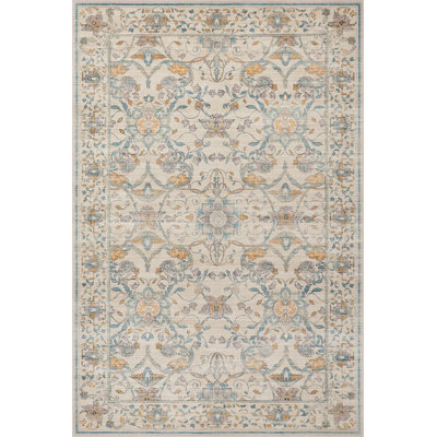 Veliora Floral Washable Area Rug