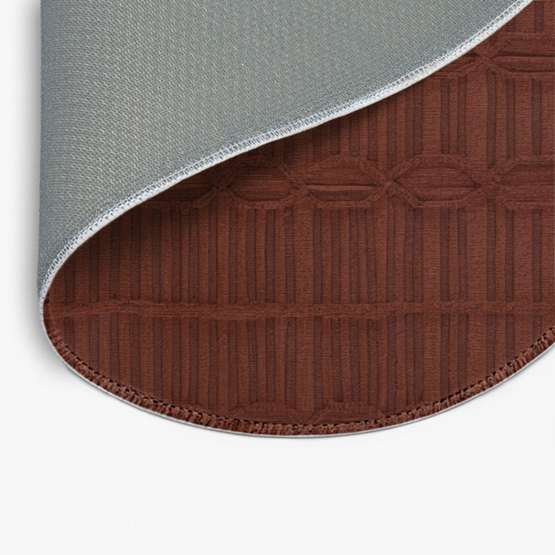 Tapis brun intérieur et extérieur Trellis, Rond 5 pi