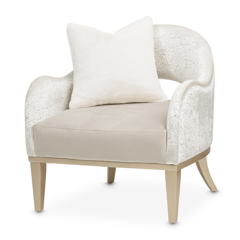 Fauteuil en velours 33 po Yvette