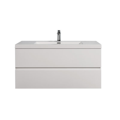 Cleethorpes 35.5'' Single Bathroom Vanity with Plastic Top