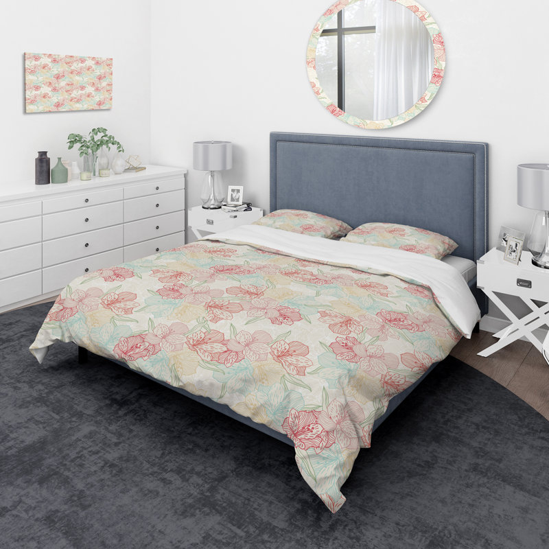 Ensemble de housse de couette moderne et contemporaine, Housse de couette très grand + 2 taies décoratives