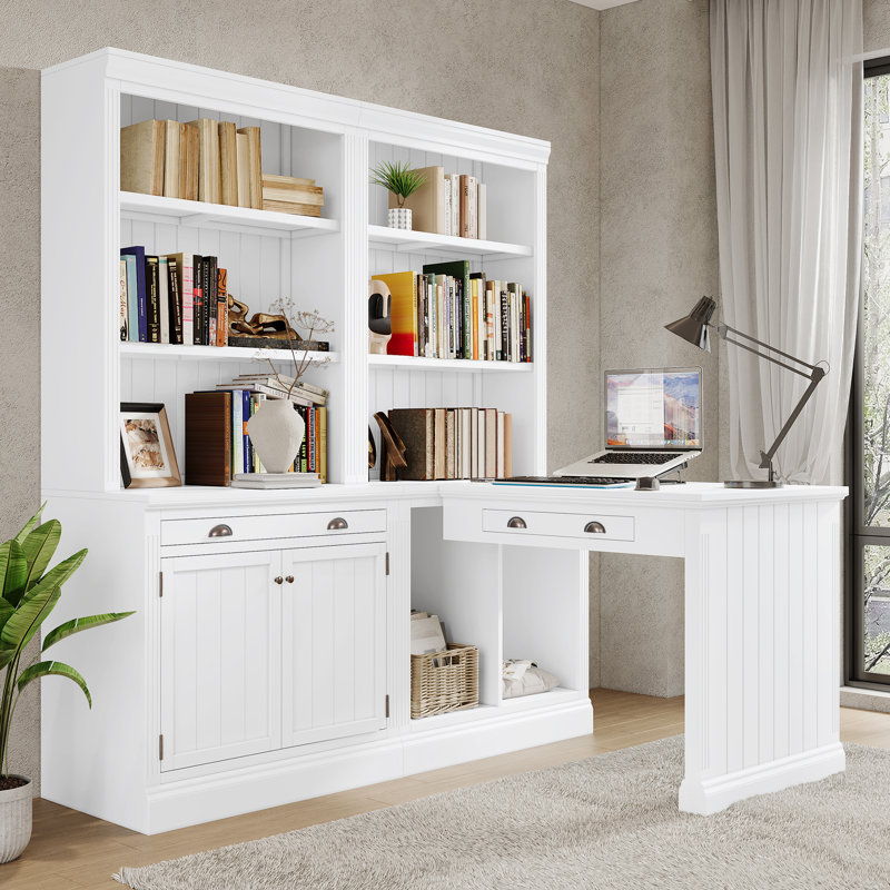 83.4"Tall Bookshelf &Writting Desk