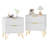 Fluted Nightstand With 2 Drawers-1828503722