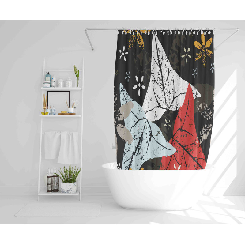 Darleene Polyester Shower Curtain, 168cm H x 168cm W