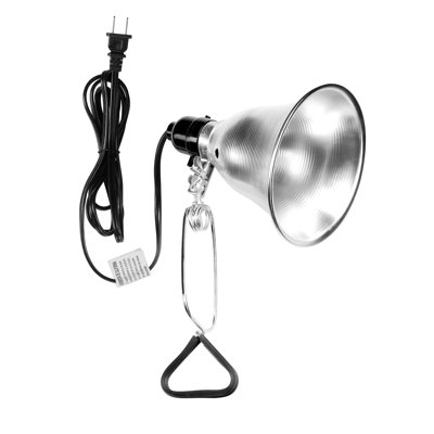Douille de lampe à pince simple de luxe avec réflecteur en aluminium de 5,5 pouces (sans ampoule incluse), pour lampe de 60 watts maximum avec cordon de 6 jauges 18/2, paquet de 1