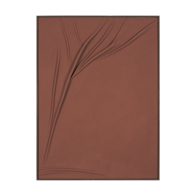 «Drape I Rust», art dimensionnel encadré, Rust, Drape I