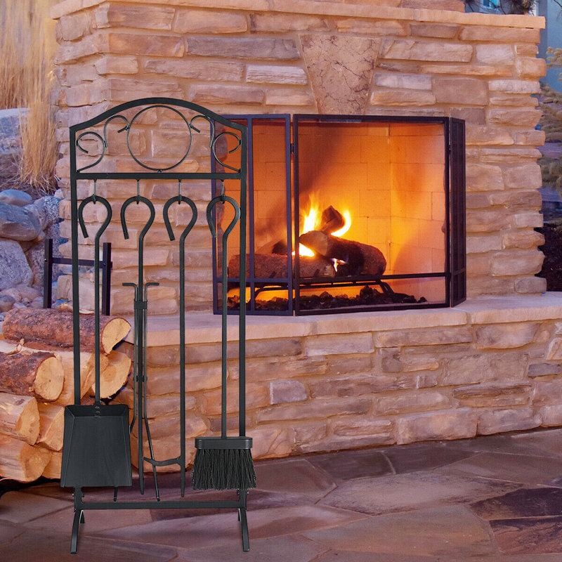 Neil Iron Fireplace Tool Set