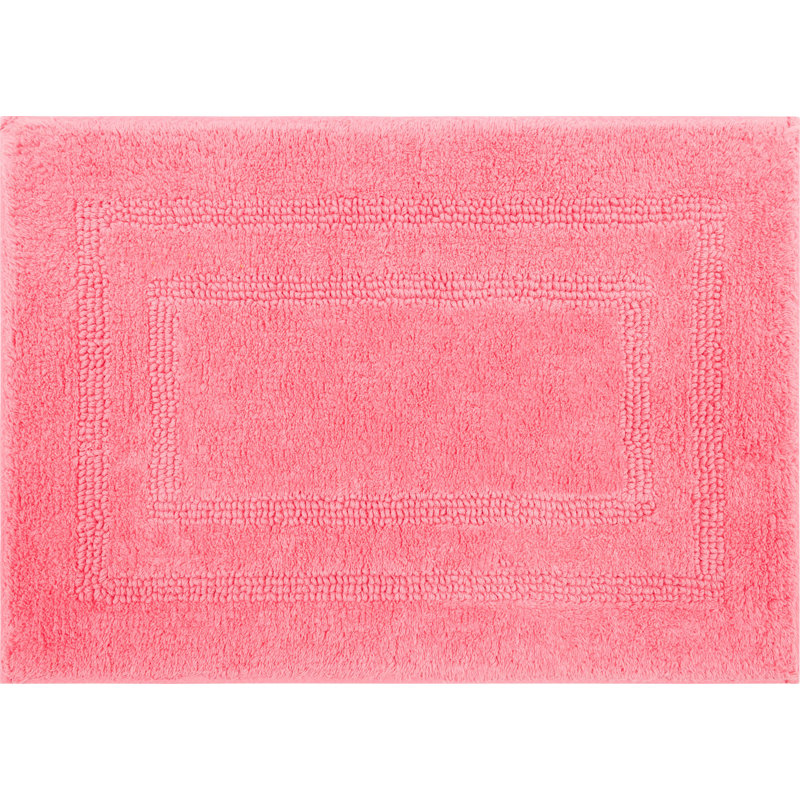 Kail Plush Stain/Fade Resistant Machine Washable Bath Mat, 17" W x 24" L, Natural