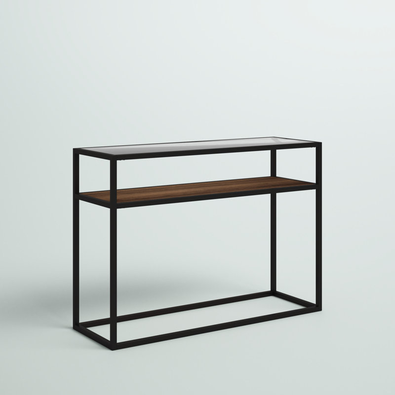 Addison Glass Top Console Table, 30" H x 42" W x 14" D