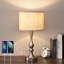 Lampe de table argentée 20,7 "avec contrôle tactile Labriola