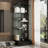 70.8" H Display Cabinet With Glass Doors And Drawer
