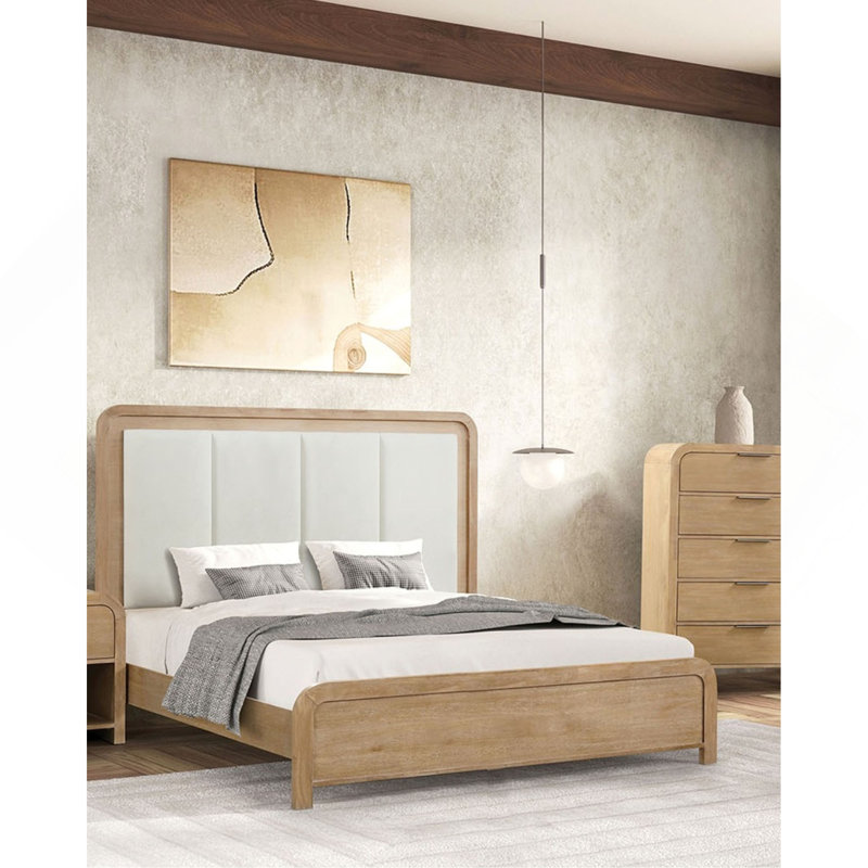 Mobilier de chambre à coucher de style transitionnel Eastern Bed Channel, Grand lit