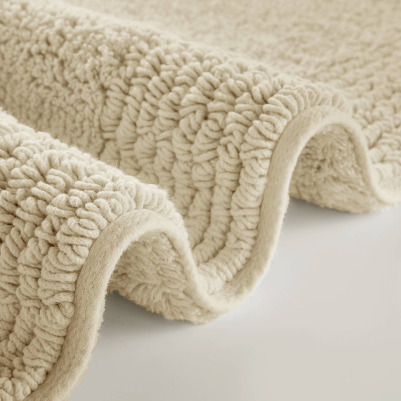 1 PCS 24X60" 100% Cotton Tufted 3000 GSM Reversible Bath Rug, Runner 2' x 5'