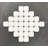 Diamond With Dot Marble Mosaic Tile-113459200