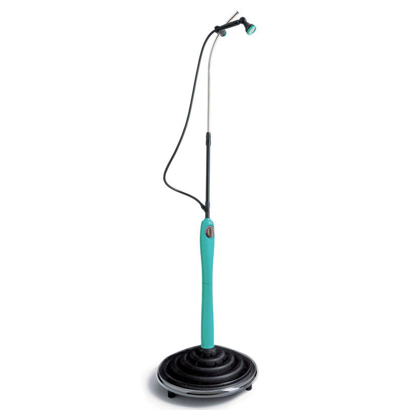 82,67 po H solaire portable en plastique autoportant, Bleu