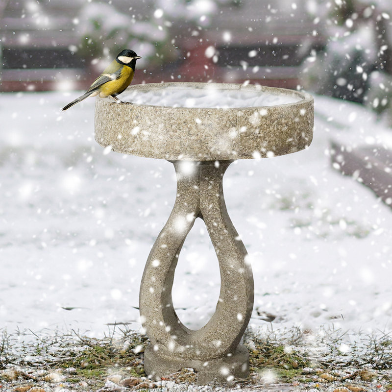 Bol à bain de jardin en plein air pour jardin d'oiseaux, bains d'oiseaux autoportants et mangeoire à oiseaux pour l'extérieur