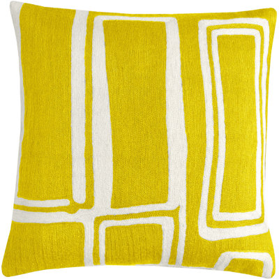 Procession Hand-Embroidered Chain Stitch Pillow
