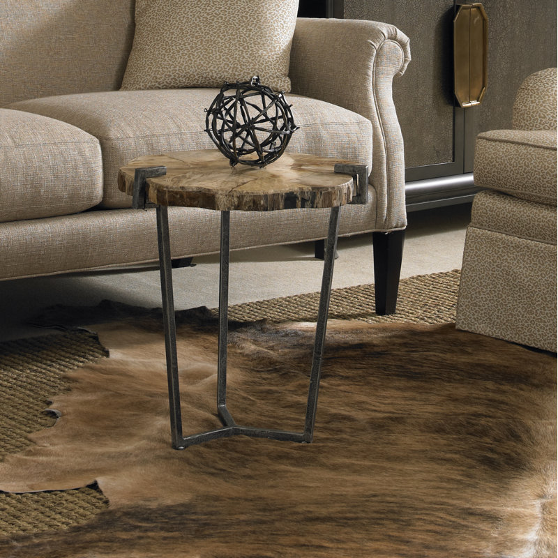 Solid Wood Top End Table