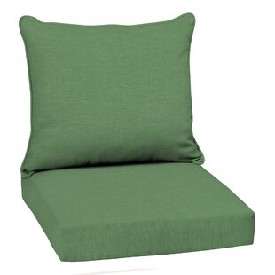 Memory Foam Chair Cushion - Great for Dining, Kitchen, and Desk Chairs -  Machine Washable Pad with Ties and Nonslip Backing by Lavish Home (Green)