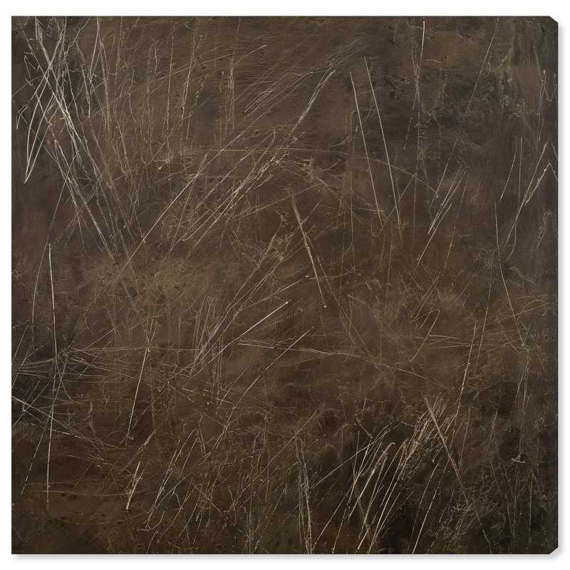 Impression sur toile Brown Scuff II par Art Remedy, tendue avec châssis, 12 x 12, 12"H x 12"W, Gallery Wrapped
