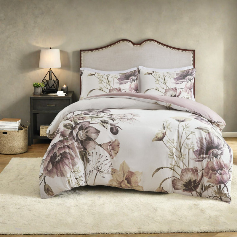 Soft King Cal King Bedding Sets, Cotton Blend Shabby Chic For Home