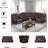 Nasaa 209"3 Pieces Breathing Leather Power Reclining Sofa Sectional With LED Lights, USB Chargers