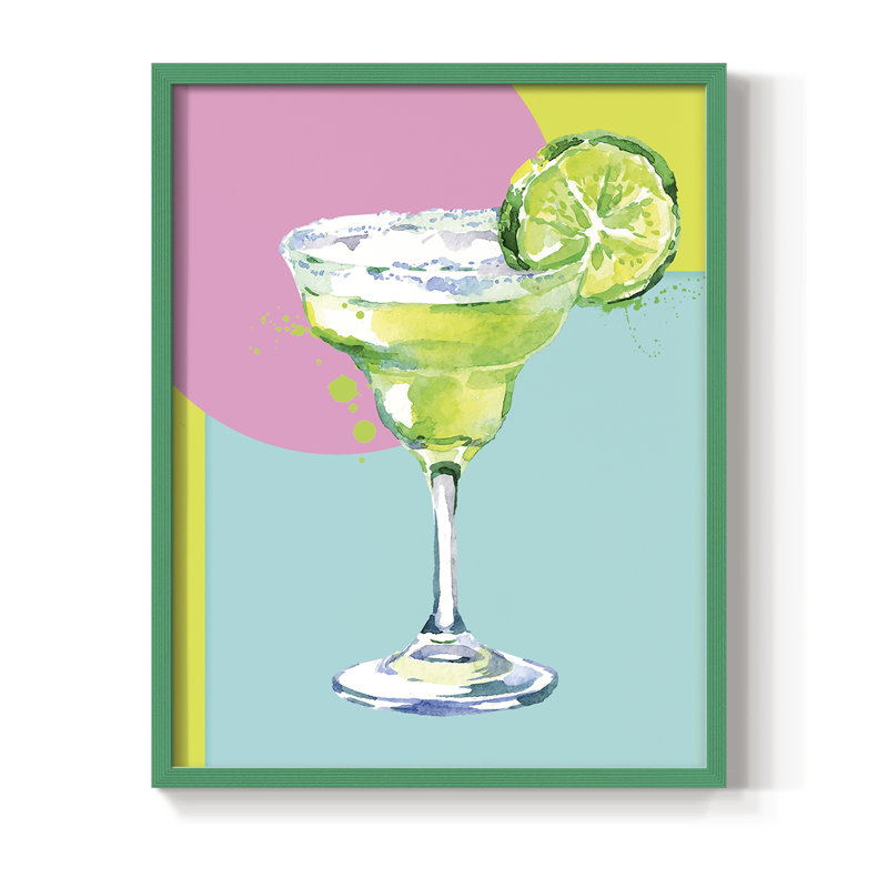 Margarita, reproduction encadrée - bois massif, H 30 po x l 24 po, Vert