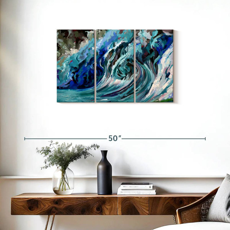 Gillard A Blue Wave, 20" H x 33" W