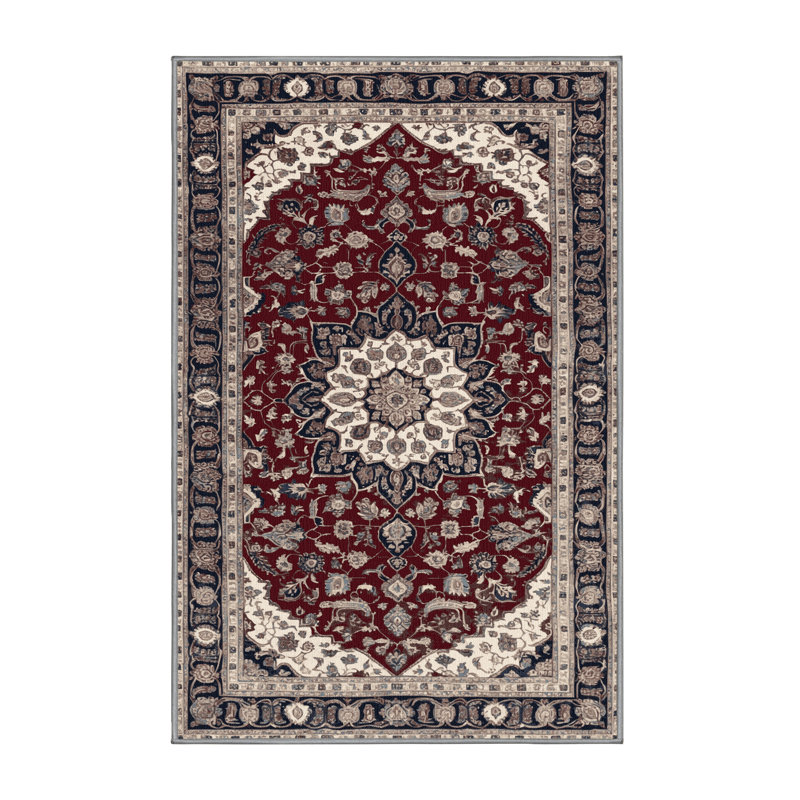 Machine Washable Persian Gray Area Rug, Rectangle 2' x 3'
