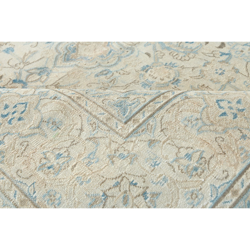 High-Quality Hand-Knotted Ivory Area Rug