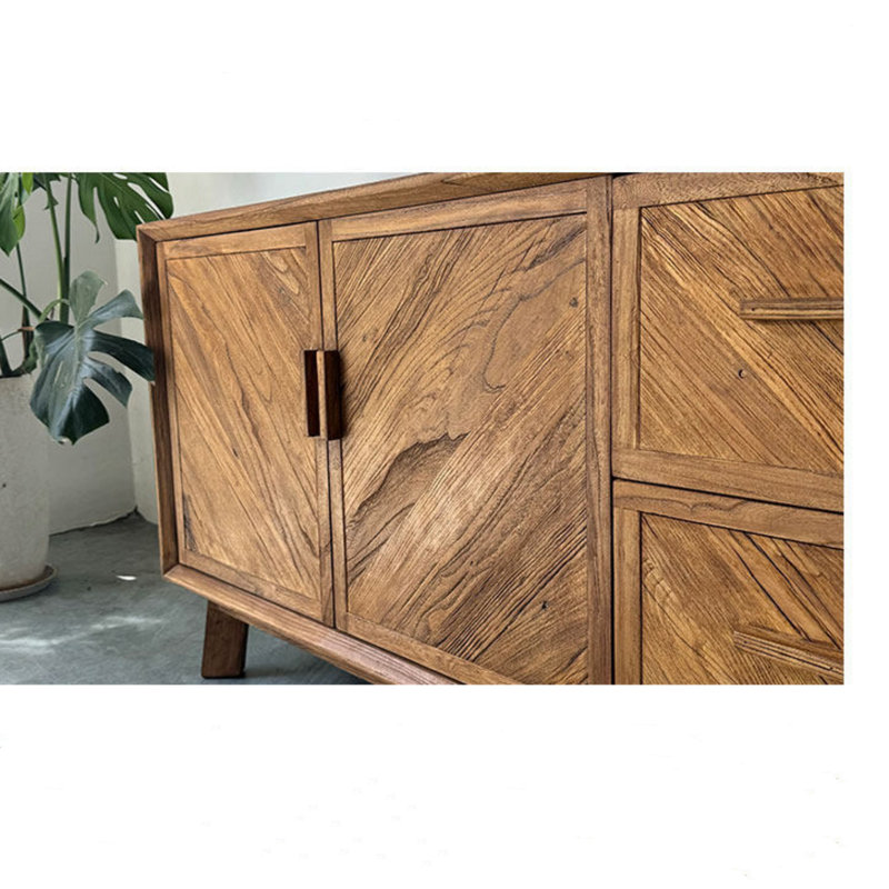 Buffet rétro en bois massif