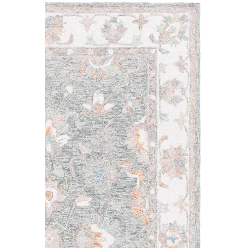 Héritage 125 touffeté à la main 80% laine; Tapis oriental 20% coton, Rectangle de 5 pi x 8 pi