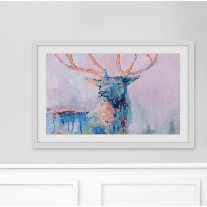 Majestic Deer - Single Picture Frame Painting, 30 cm H x 46 cm W