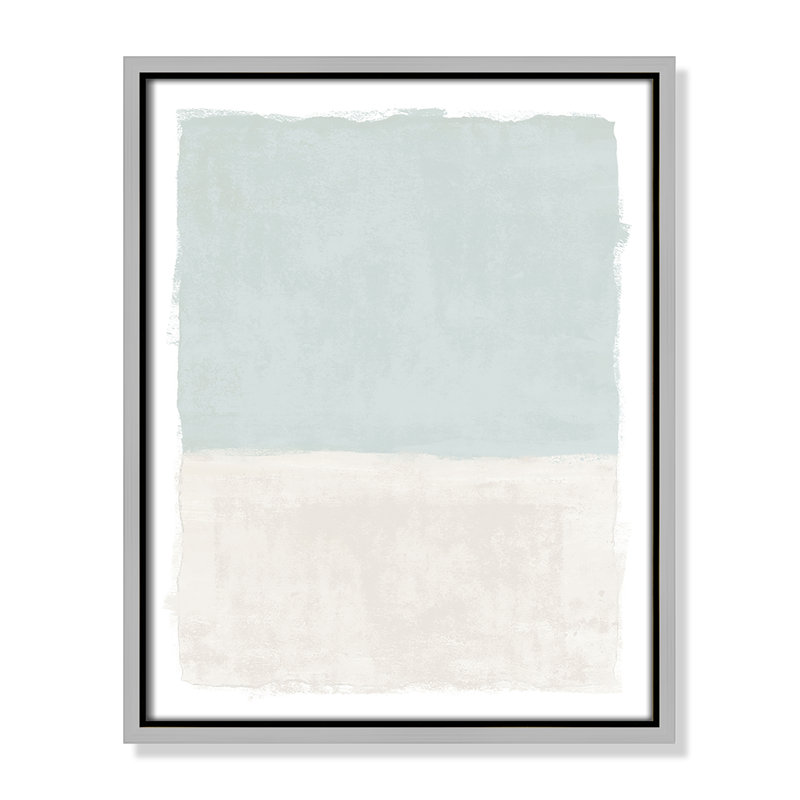 «Ocean Tides I Print» par Natalie Carpentieri, Silver Floater, 12.5'' W x 15.5'' H