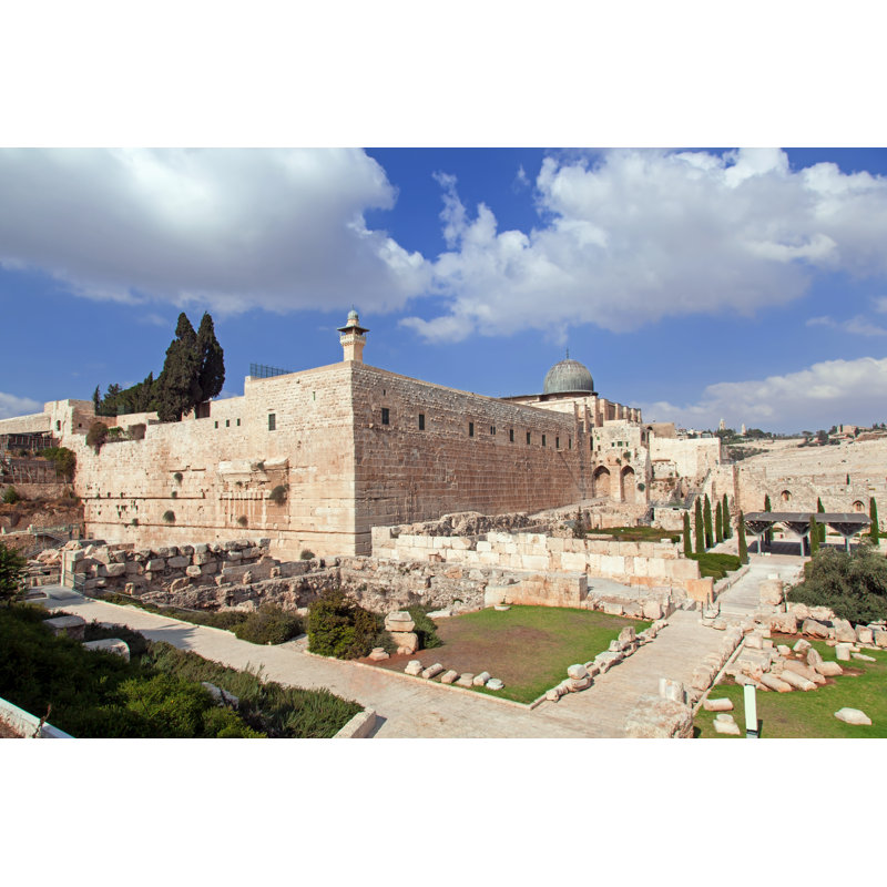 Israël. La vieille ville de Jérusalem par MBears, H 32 po x l 48 po x P 1,25 po