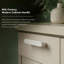 Poignée d'armoire moderne de style Mid-Century ROUS, 2,75 po, blanc neige-111786467-111786465