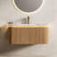 Cerise Striped Bathroom Vanity with Sink, Drawer & Sensor Light-125204540