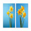 Jaune et vert jonquilles Daylight - ensemble de 2 jonquilles murales en métal-229924438