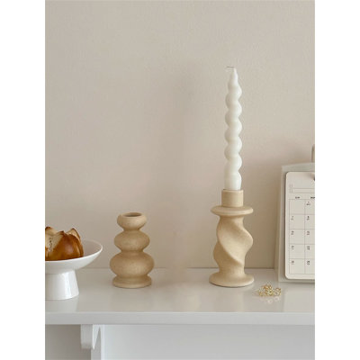 5.12'' H Ceramic Tabletop Candlestick
