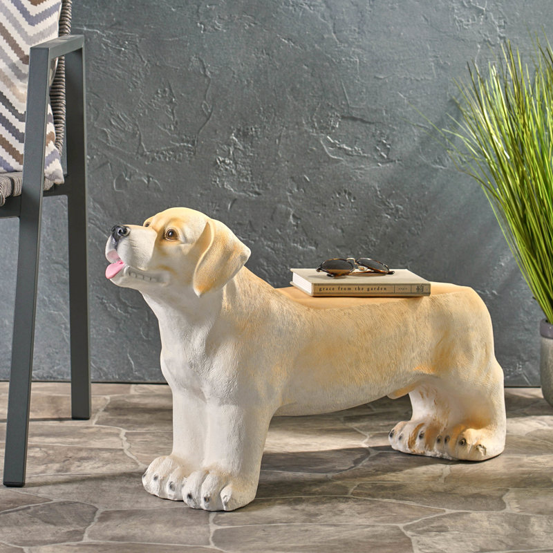 Banc pour chien en hypnose brun - sans assemblage, pour un plaisir dans la cour arrière