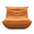 Orange Faux Leather