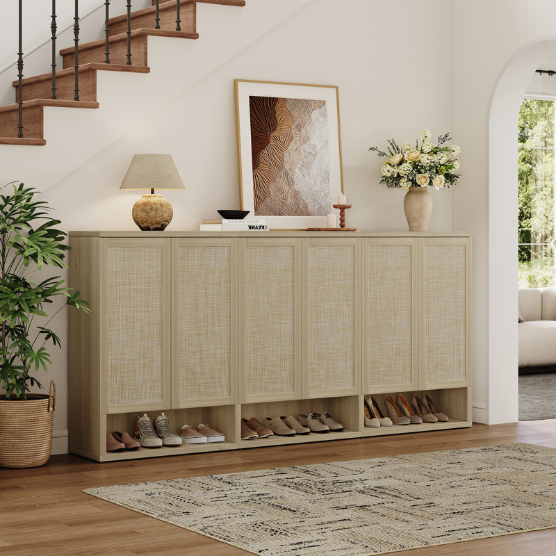 Armoire à chaussures Consiglia Boho, Chêne sablé, 2